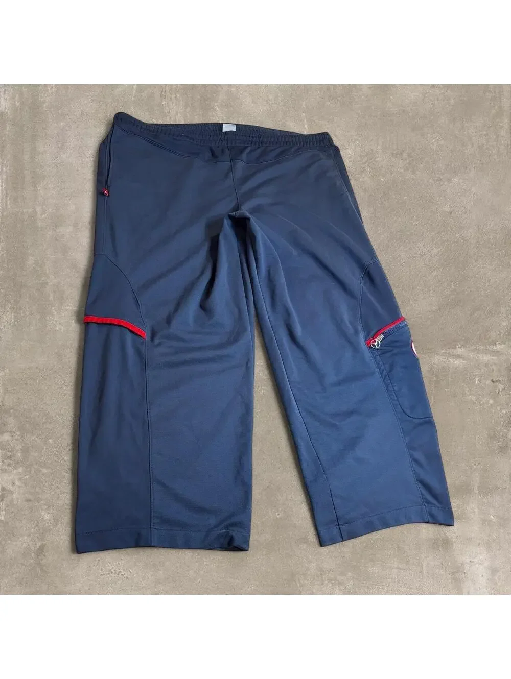 Vintage Air Jordan Navy Blue Red Accent Baggy Track Pants 3XL